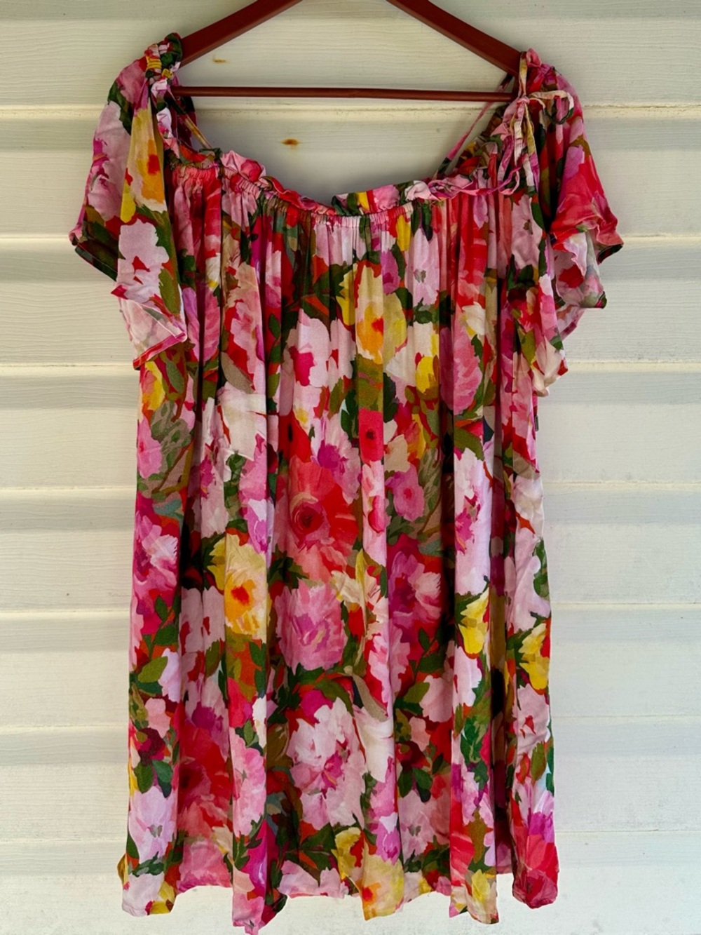 Anthropologie flowy floral print dress.